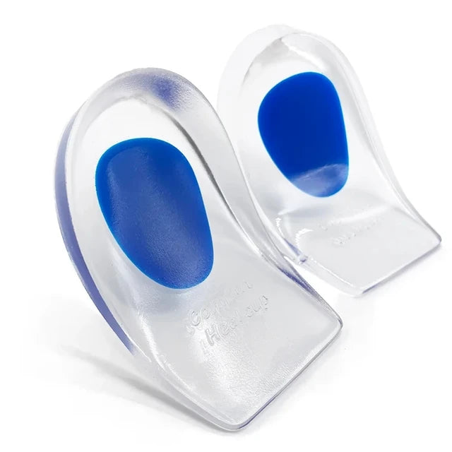 1pair Soft Silicone Gel Lnsoles Men Women TransparentRelieve Foot Pain Heel Lnsoles Foot Massager CareShoe Pad Foot Care Tool