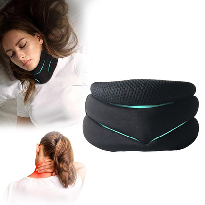 Three layer sponge neck support, breathable, high elasticity, anti bowing, forward leaning, cervical neck decompression, office neck cover