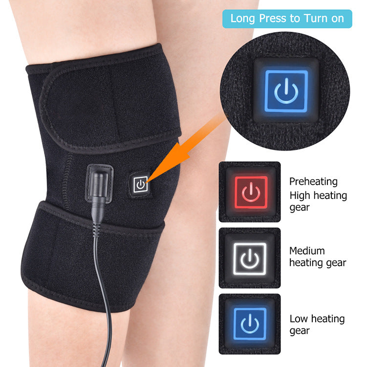 Electric Heating Knee Pads Hot Compress Moxibustion Heating Knee Pads Elderly Knee Warmers